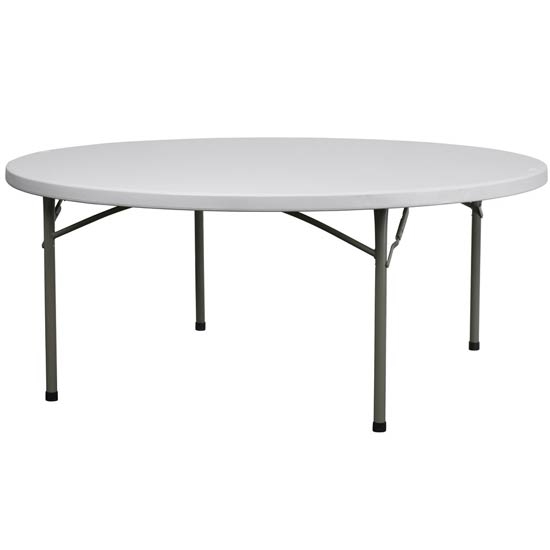 Alabama Plastic Folding Tables, Plastic Round Table